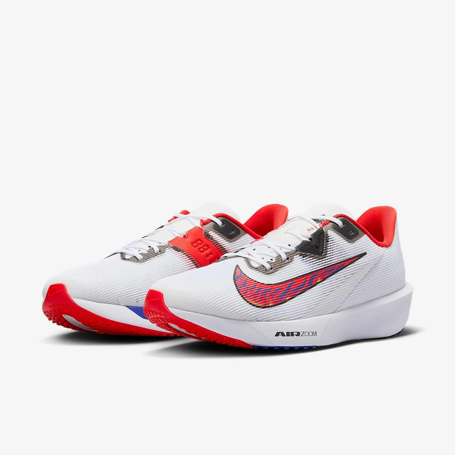 Nike Rival Fly 4 Men's Road Running Shoes (HQ3512-100, White/Black/University Red/Habanero Red)