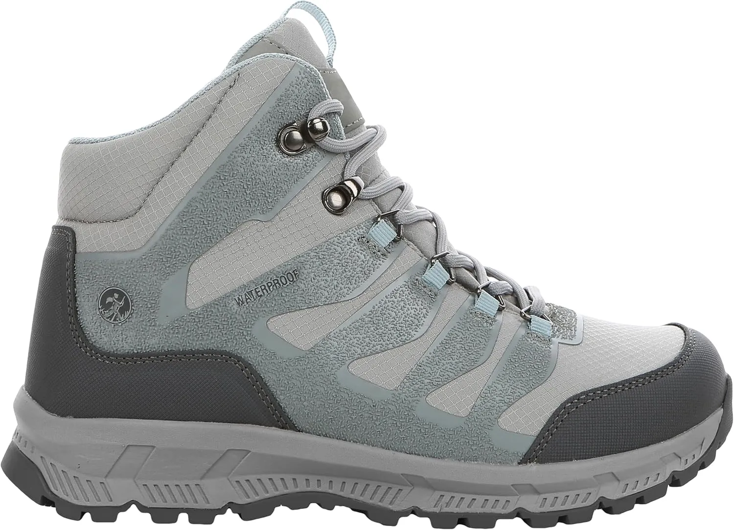 Northside Womens Hargrove Mid Waterproof Hiking Boots - Waterproof Sealed Membrane with Lightweight Compression Moulded EVA Midsole - Speed Lacing System Rubber Traction Outsole