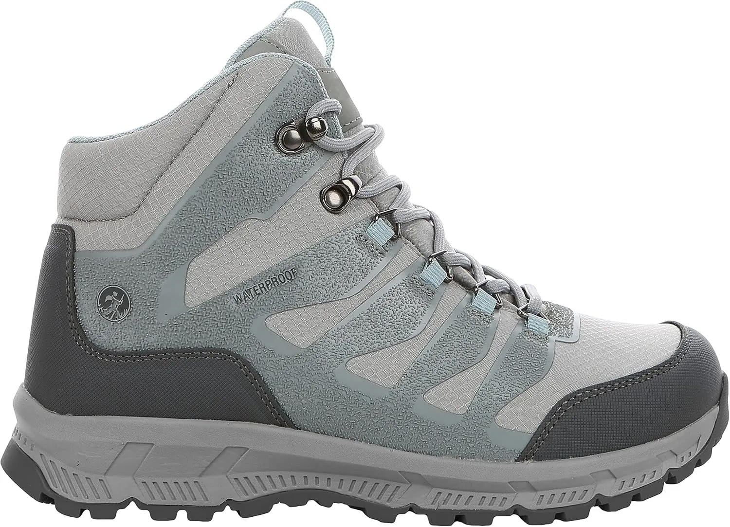 Northside Womens Hargrove Mid Waterproof Hiking Boots - Waterproof Sealed Membrane with Lightweight Compression Moulded EVA Midsole - Speed Lacing System Rubber Traction Outsole