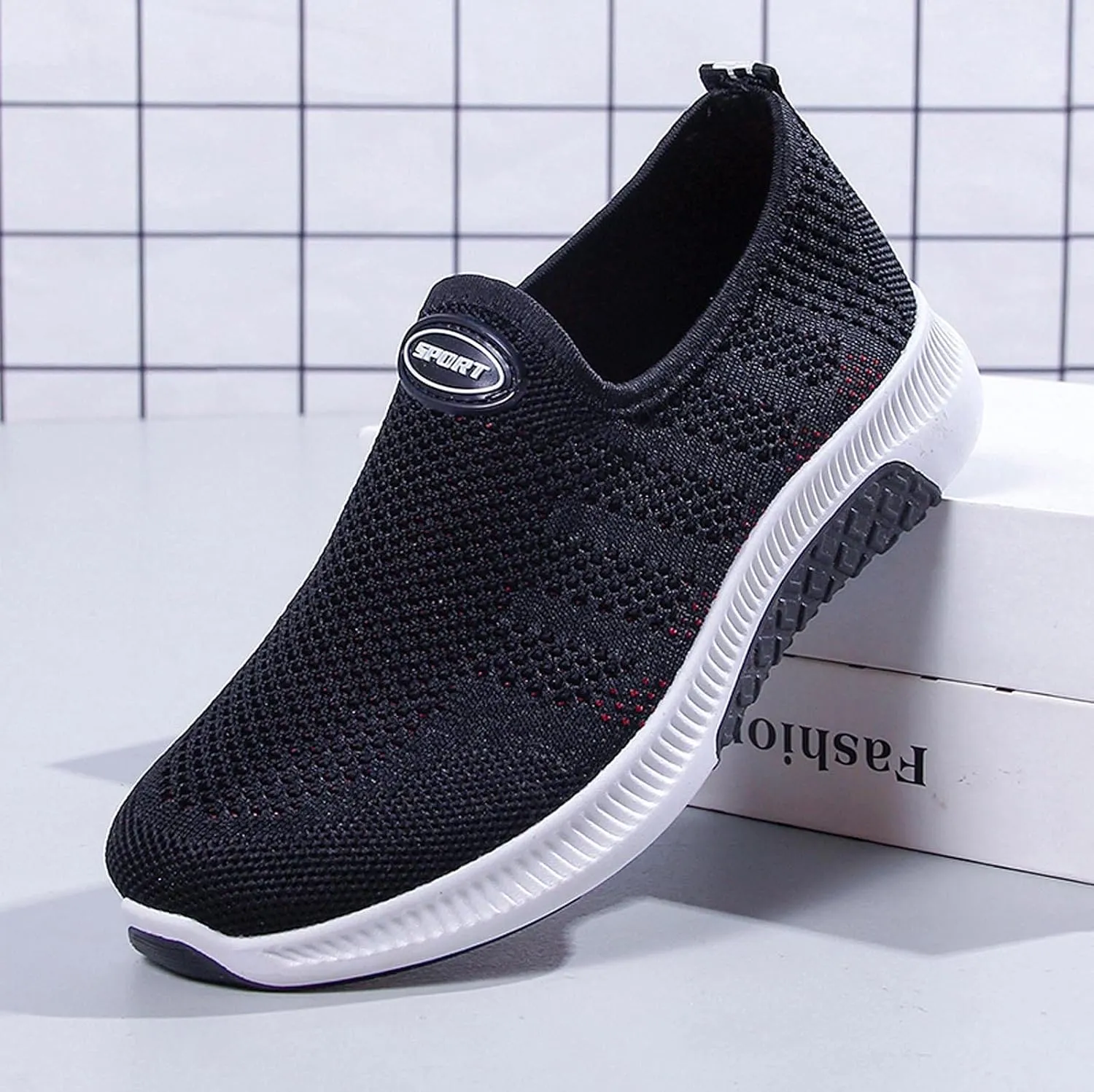Plantar Fasciitis Work Shoes Women Non Slip Tenis Antideslizantes para Mujer Azul Marino Black Sneakers for Women Casual Sneakers for Women 2023 Wide Toe Non Slip Work Shoes Womens