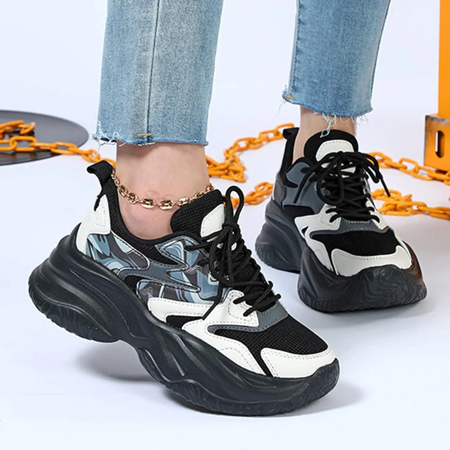 Platform Sneakers for Women Wide Size Black Slip On Shoes Women Dressy Casual Comfortable Nurse Shoes Wide Width for Women Slip Resistant Wedge Sneakers for Women 2023 Women's Everyday Winter Shoes