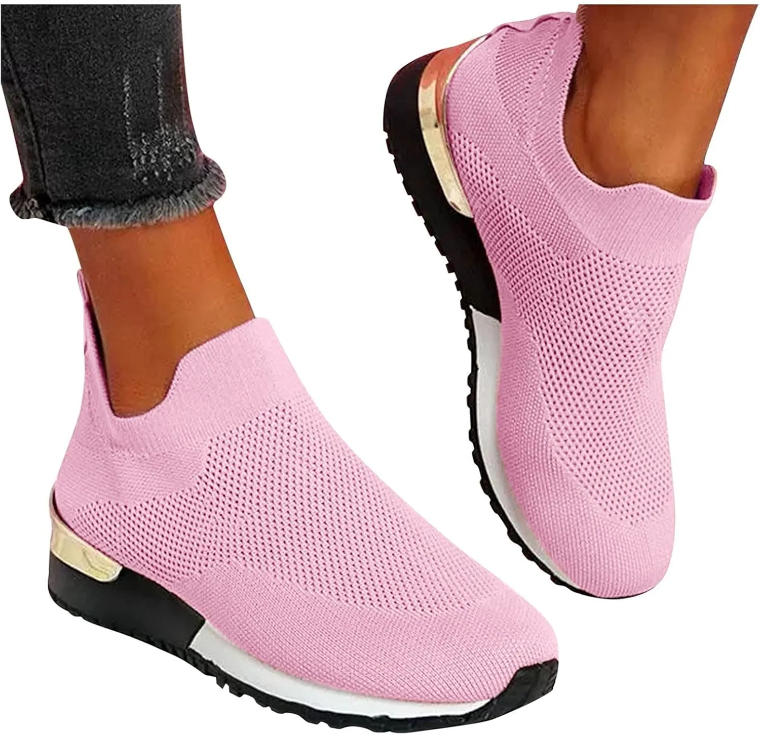 Platform Wedge Sneakers for Women 2023 Walking Shoes Women Wide Width Size 11 Brown Walking Shoes Women Comfort Fall Platform Sneakers for Women 2023 Black Non Slip Womens Shoes Work Wide 8.5