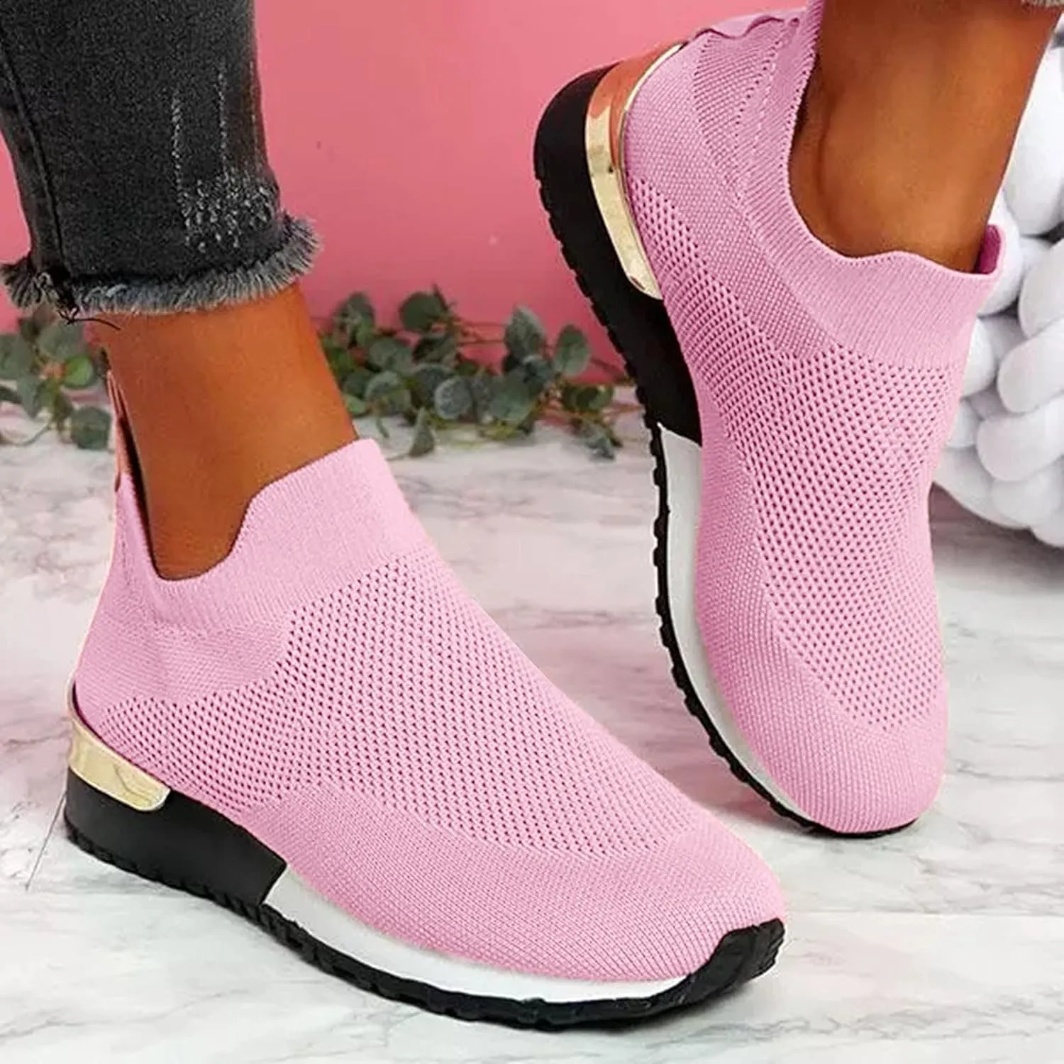 Platform Wedge Sneakers for Women 2023 Walking Shoes Women Wide Width Size 11 Brown Walking Shoes Women Comfort Fall Platform Sneakers for Women 2023 Black Non Slip Womens Shoes Work Wide 8.5