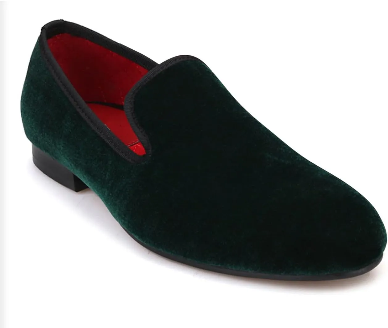 Santimon Mens Loafers Slip On Wedding Dress Velvet Penny Loafers Fashion Tuxedo Casual Business Luxury Suede Shoes Prom Smoking Party Disco Moccasins for Men