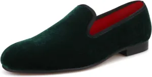 Santimon Mens Loafers Slip On Wedding Dress Velvet Penny Loafers Fashion Tuxedo Casual Business Luxury Suede Shoes Prom Smoking Party Disco Moccasins for Men