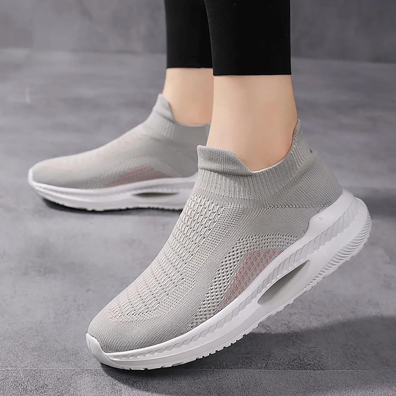 SBGMoSJ Plantar Fasciitis Women Shoes Slip On Sneakers Women Platform Black Shoes Women Dressy Booties Chunky Sneakers Women Women's Shoes for Everyday Use