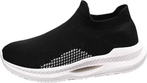 SBGMoSJ Plantar Fasciitis Women Shoes Slip On Sneakers Women Platform Black Shoes Women Dressy Booties Chunky Sneakers Women Women's Shoes for Everyday Use