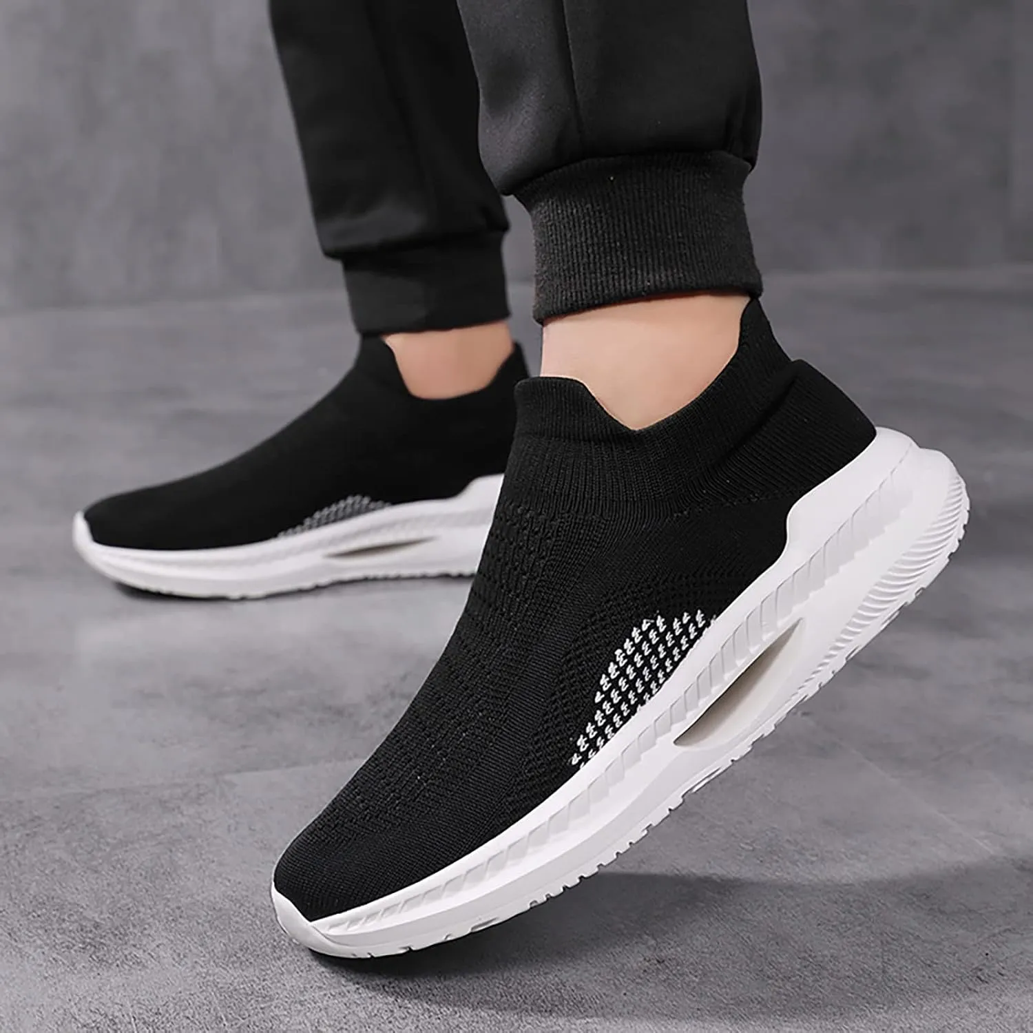 SBGMoSJ Plantar Fasciitis Women Shoes Slip On Sneakers Women Platform Black Shoes Women Dressy Booties Chunky Sneakers Women Women's Shoes for Everyday Use