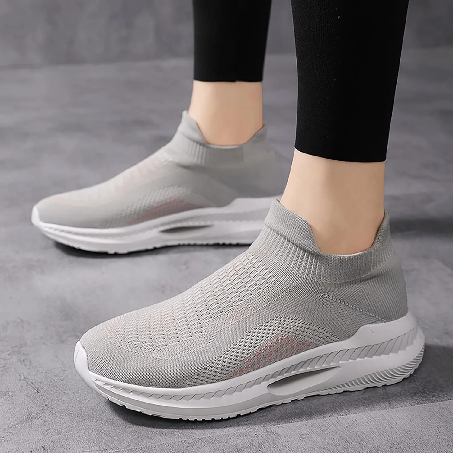 SBGMoSJ Plantar Fasciitis Women Shoes Slip On Sneakers Women Platform Black Shoes Women Dressy Booties Chunky Sneakers Women Women's Shoes for Everyday Use