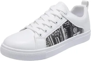 Slip On Casual Shoes Women's Sneakers in White in Wide Width Work Shoes Women Slip on Non Slip Low Top Casual Loafers for Women Dressy Womens White Sneakers