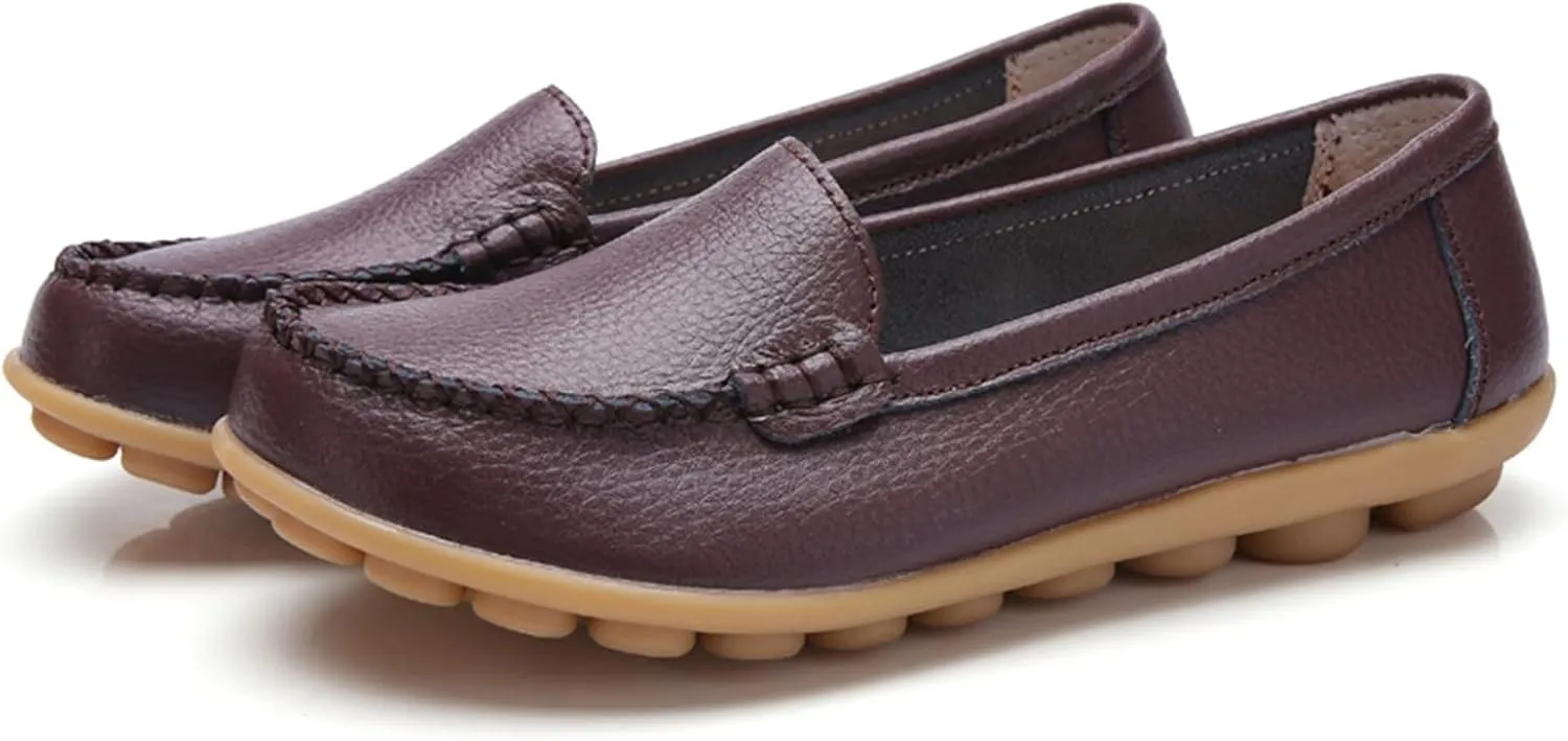 Slip On Sneakers for Women Comfort Moccasins Shoes Ladies Dressy Flats Business Casual Shoes Comfy Walking Sneaker