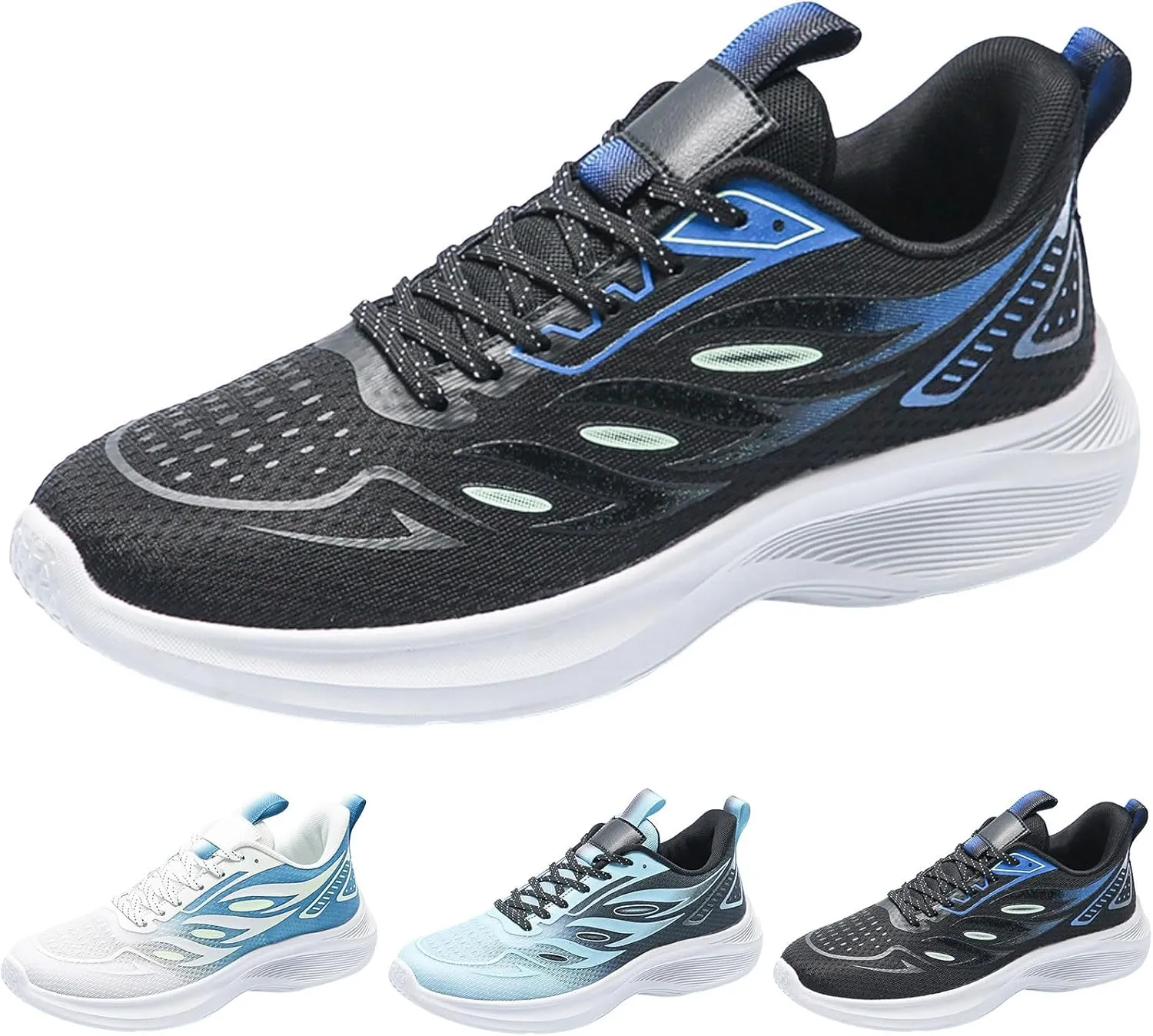 Sneakers Business Breathable Men Sports Shoes Fashionable New Pattern Minimalist Color Blocking Mesh Breathable