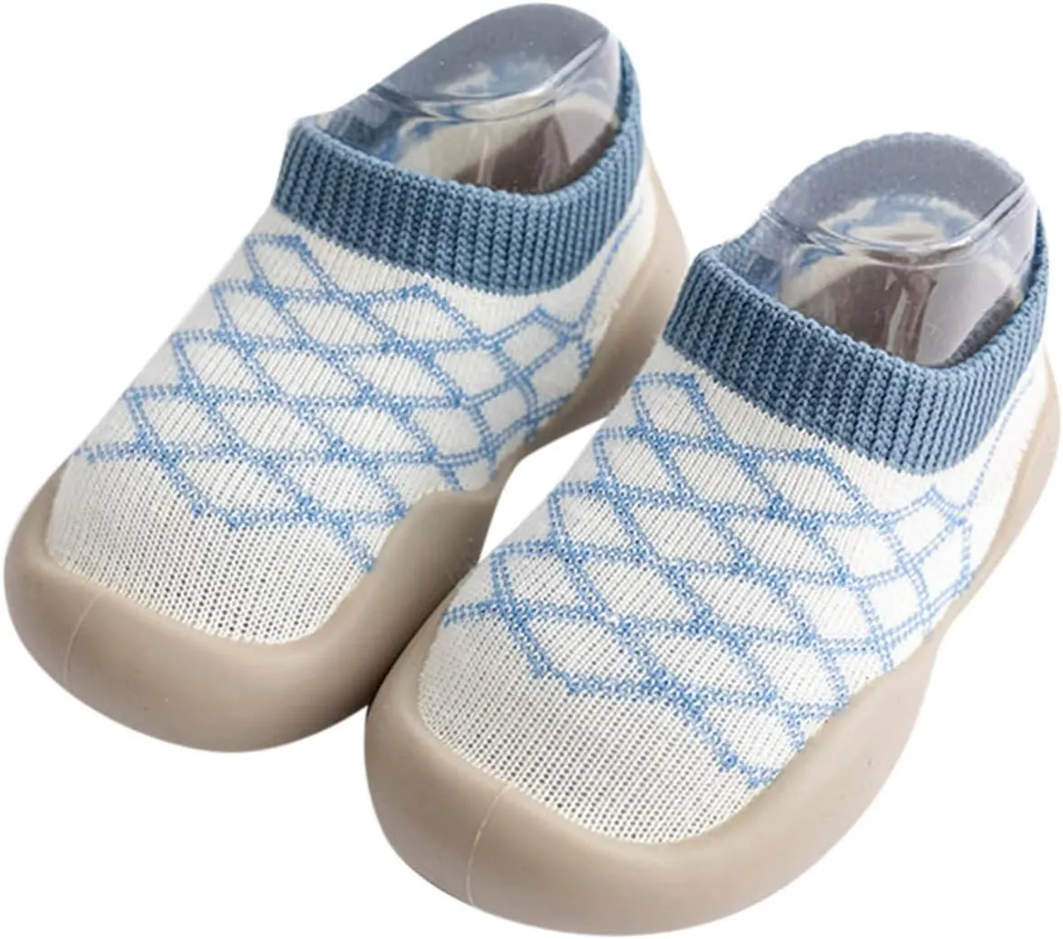 Sock Shoes Toddler,0-3 Years Newborn Boys Girls Cartoon Fleece Warm The Floor Socks Non Slip Prewalker Shoes