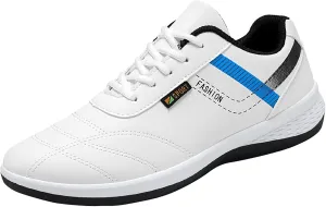 Tennis Walking Shoes Lace Up Sports Shoes for Men Fashion Casual for Walking Leather