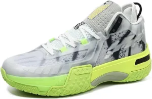Unisex Basketball Shoes Breathable Lightweight Non Slip Rubber Sole Fashionable Sports Boots