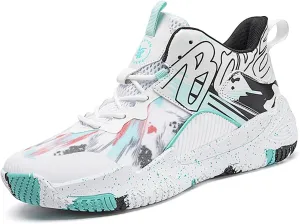 Unisex Fashionable Basketball Shoes Lightweight Breathable Anti Slip Color Blocked Style