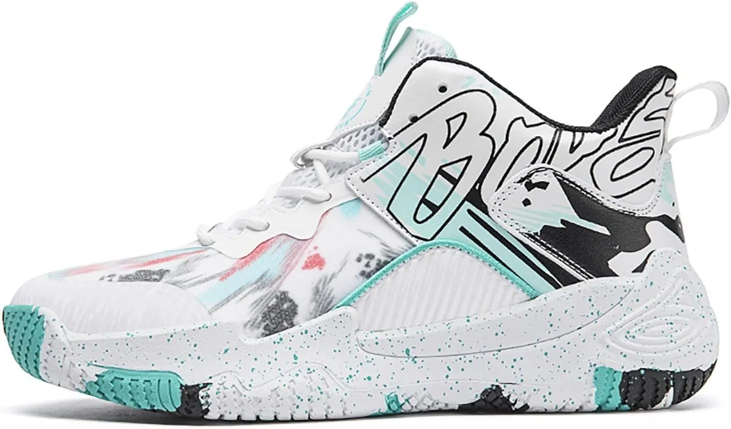 Unisex Fashionable Basketball Shoes Lightweight Breathable Anti Slip Color Blocked Style