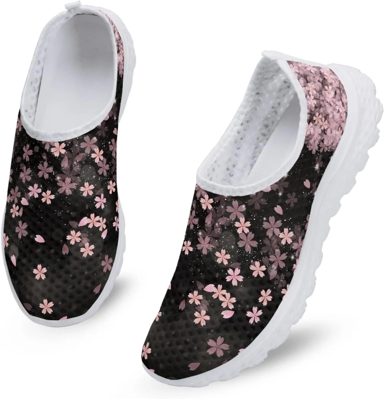 Veniyate Women's Walking Water Shoes Mesh Slip On Air Mesh Loafer Breathable Lightweight Running Sneakers