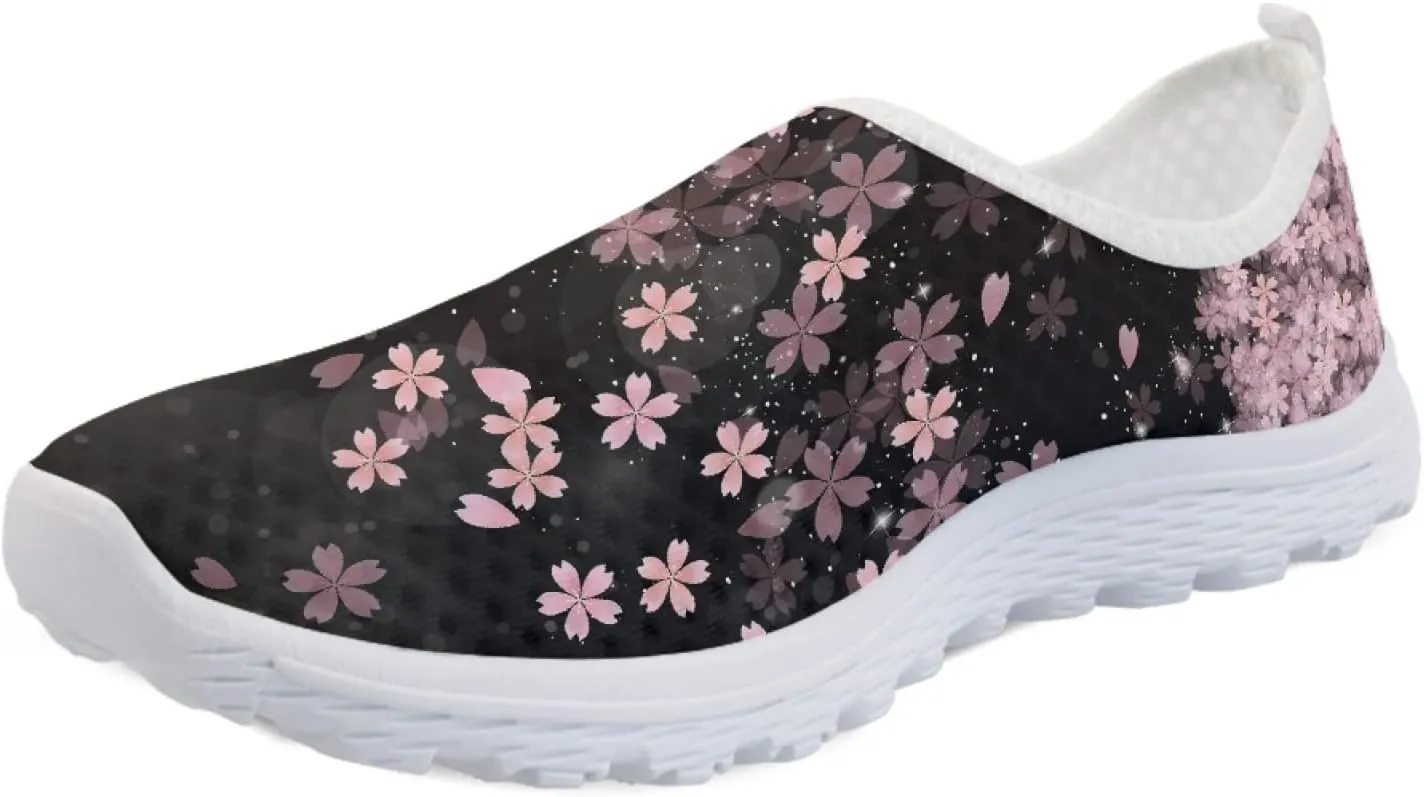 Veniyate Women's Walking Water Shoes Mesh Slip On Air Mesh Loafer Breathable Lightweight Running Sneakers