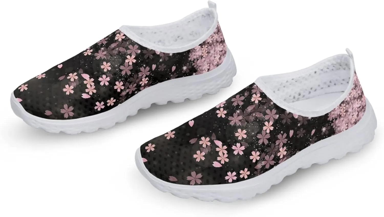 Veniyate Women's Walking Water Shoes Mesh Slip On Air Mesh Loafer Breathable Lightweight Running Sneakers