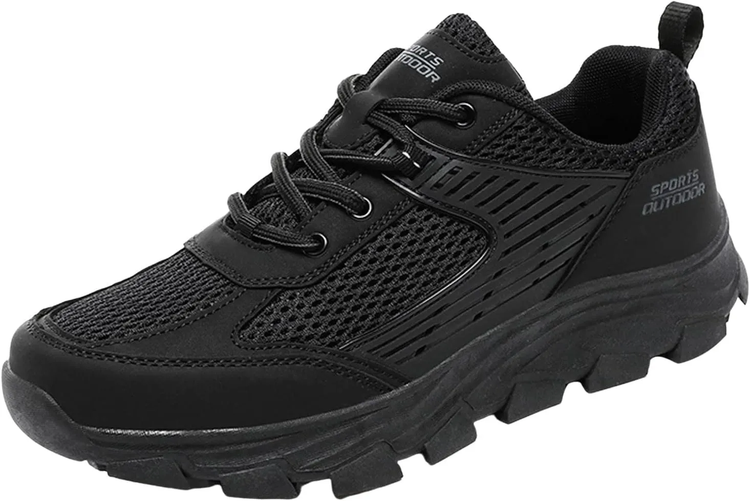 Walking Shoes Tennis Comfortable Men Sports Shoes Simple Solid Color Fashion Summer New Pattern Mesh Breathable