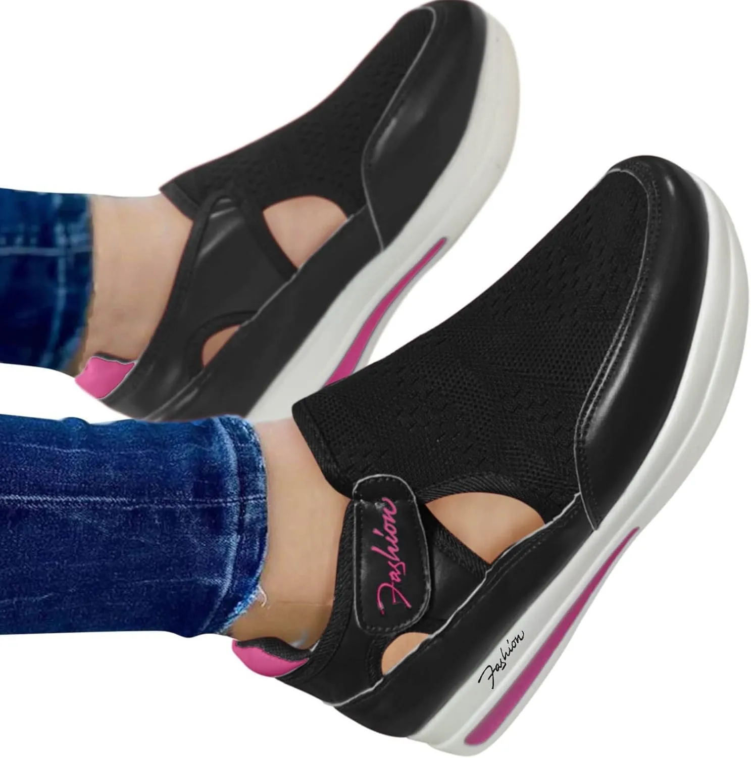 Walking Shoes Women Breathable Mesh Shoes for Gym Workout Sports Tennis Shoes Low Top Casual Sneakers for Women