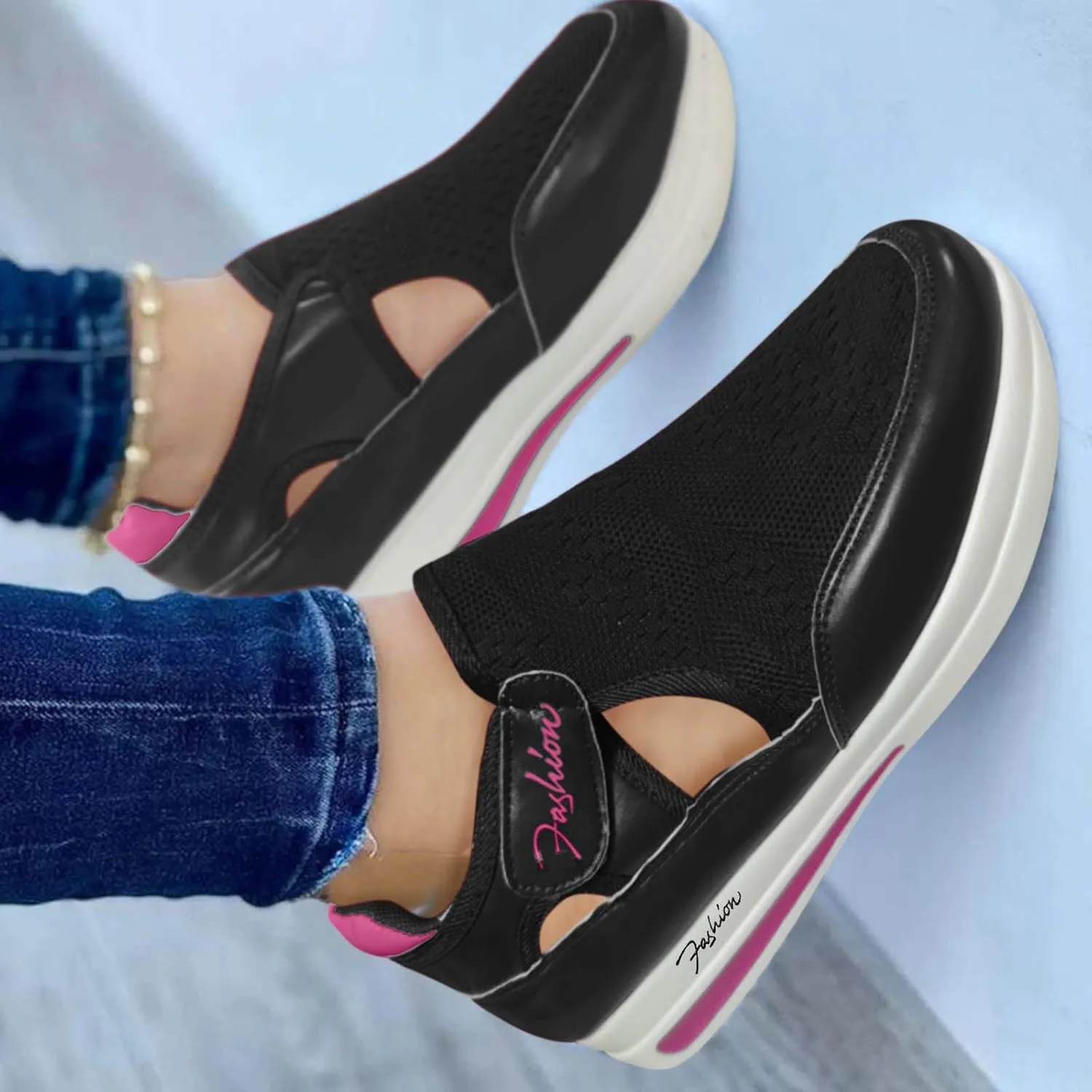 Walking Shoes Women Breathable Mesh Shoes for Gym Workout Sports Tennis Shoes Low Top Casual Sneakers for Women
