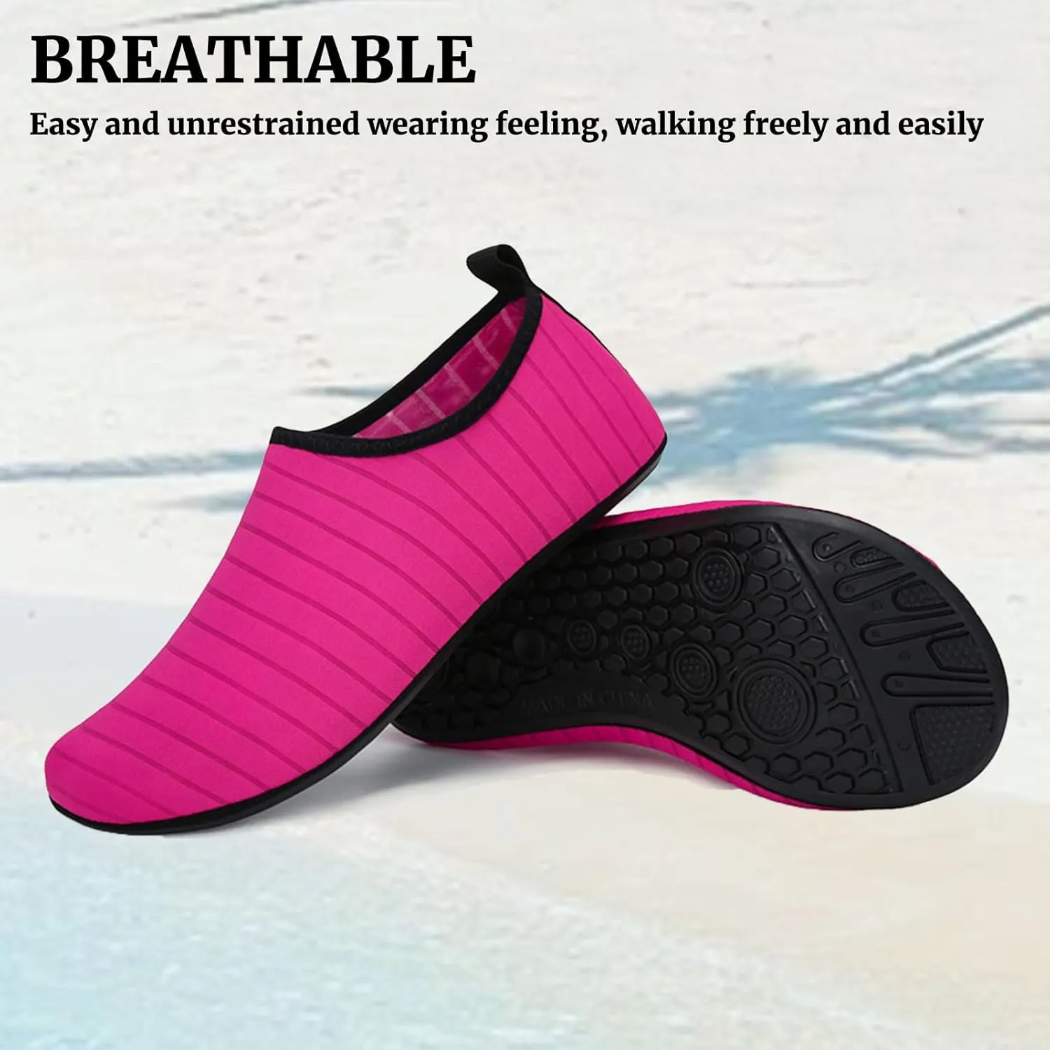 Water Shoes for Women Quick Dry Barefoot Shoes Swimming Socks for Women for Pool Beach Swim Shoe Yoga Exercise Lightweight Breathable