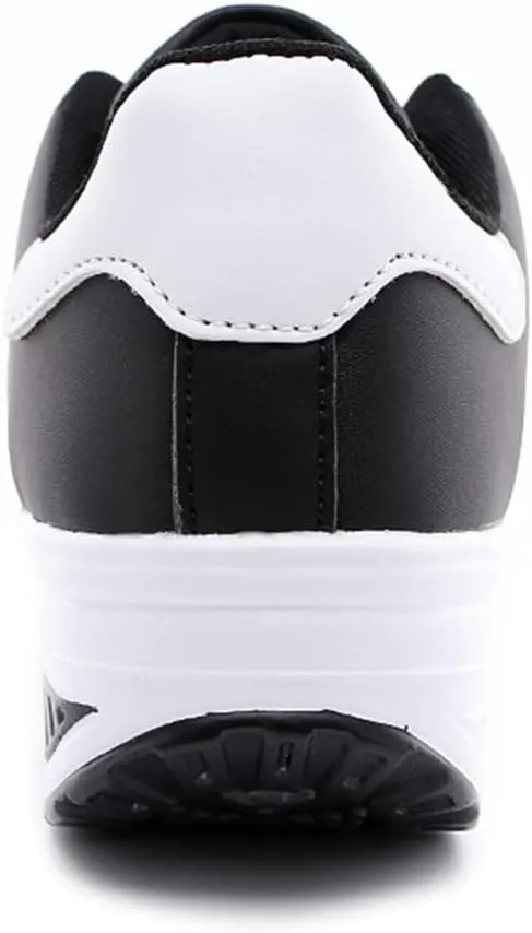 White Wide Width Casual Sneakers Women Cute Black Shoes for Women Womens Casual Shoes Slip On Loafers Silver Wedge Sneakers for Women Dressy Zapatos De Mujer CóModos Bajos para Fiesta Cerrados