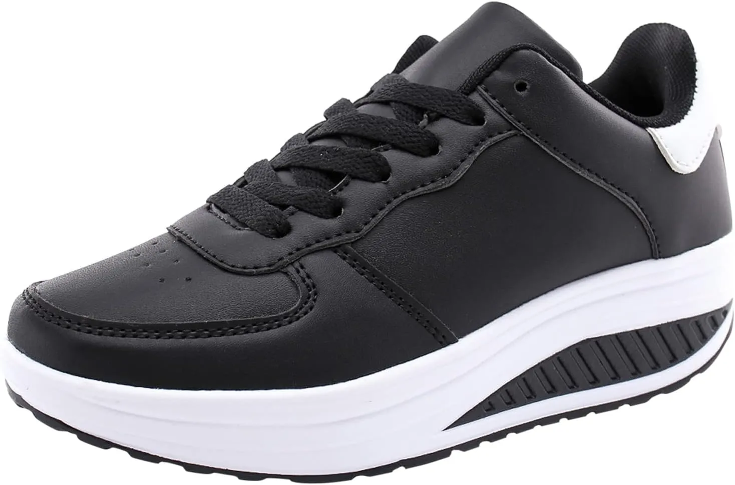 White Wide Width Casual Sneakers Women Cute Black Shoes for Women Womens Casual Shoes Slip On Loafers Silver Wedge Sneakers for Women Dressy Zapatos De Mujer CóModos Bajos para Fiesta Cerrados