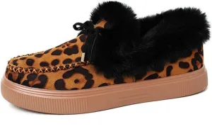 Winter Boots For Women 2024 Fashion Snow Boots Slip on Fur Lined Lightweight Warm Ankle Booties Comfort Loafers Shoes