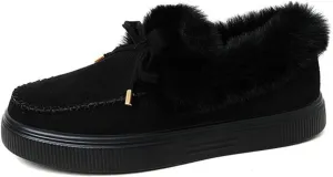 Winter Boots For Women 2024 Warm Fur Lined Snow Ankle Boots Outdoor Short Booties Fashion Slip On Loafers Shoes