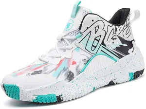 Women Men Basketball Shoes Fashion Unisex Outdoor Sneakers Colorful Painting Sport Shoes Breathable Non Slip Basketball Shoes