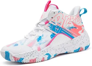 Women Men Basketball Shoes Fashion Unisex Outdoor Sneakers Colorful Painting Sport Shoes Breathable Non Slip Basketball Shoes