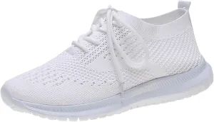Women Sneakers Black and White High Arch Support Non Slip Work Shoes for Women White Flat Gym Shoes Women Trendy Wedge Sneakers for Women 2023 Zapatos Negros para Mujer Deportivos