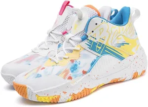 Womens Basketball Shoes for Men High Top Breathable Non Slip Unisex-Adult Outdoor Sneakers Youth Fashion Running Shoes