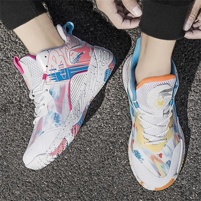 Womens Basketball Shoes for Men High Top Breathable Non Slip Unisex-Adult Outdoor Sneakers Youth Fashion Running Shoes