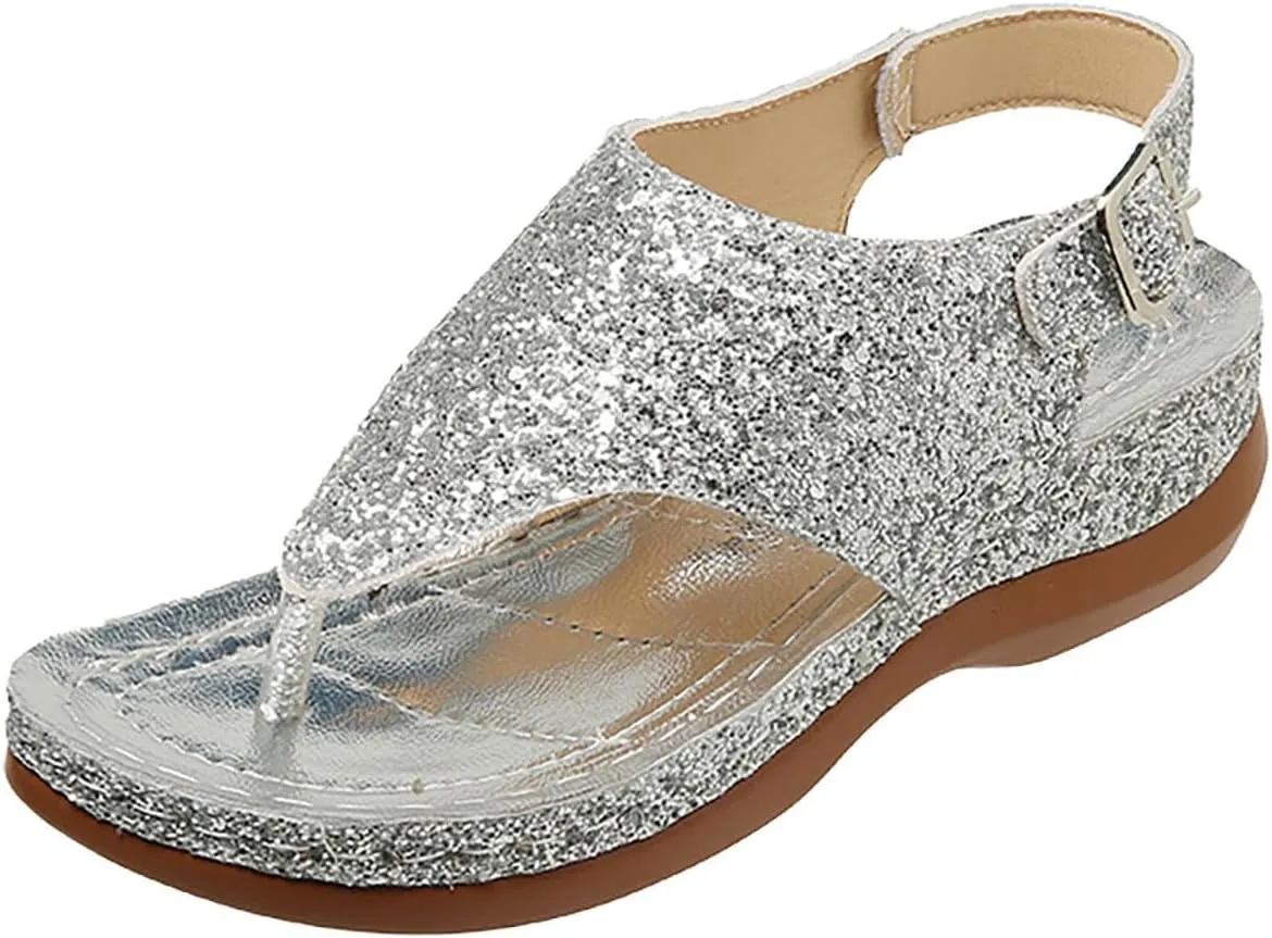 Women'S Beach Sandals Hollow Casual Slippers Flat Shoes Retro Sandals Women'S Rhinestone Sandals for Women Wedding