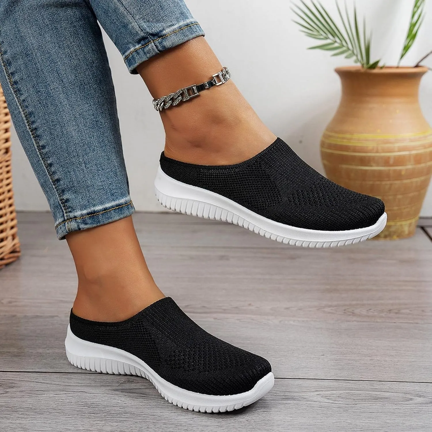 Women's Casual Shoes Everyday Wear Comfortable Soft Sole Slide Sandals with Open Toe Design Home Wear Slippers Women