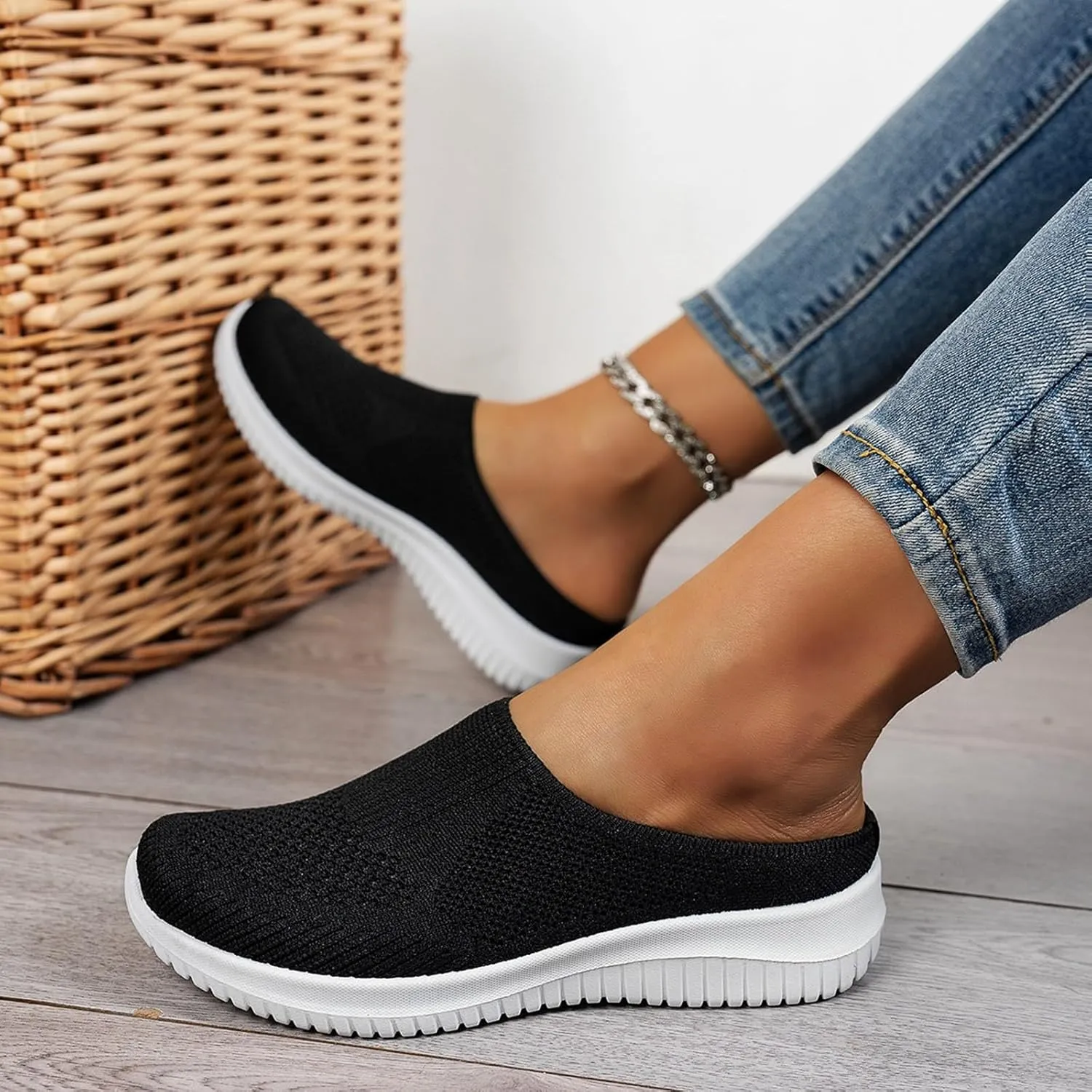 Women's Casual Shoes Everyday Wear Comfortable Soft Sole Slide Sandals with Open Toe Design Home Wear Slippers Women