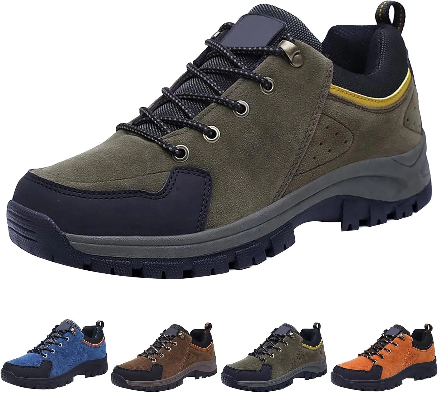 Womens Casual Shoes Suede Lightweight Walking Shoes Non Slip Waterproof Running Shoes Slip On Sneakers for Men