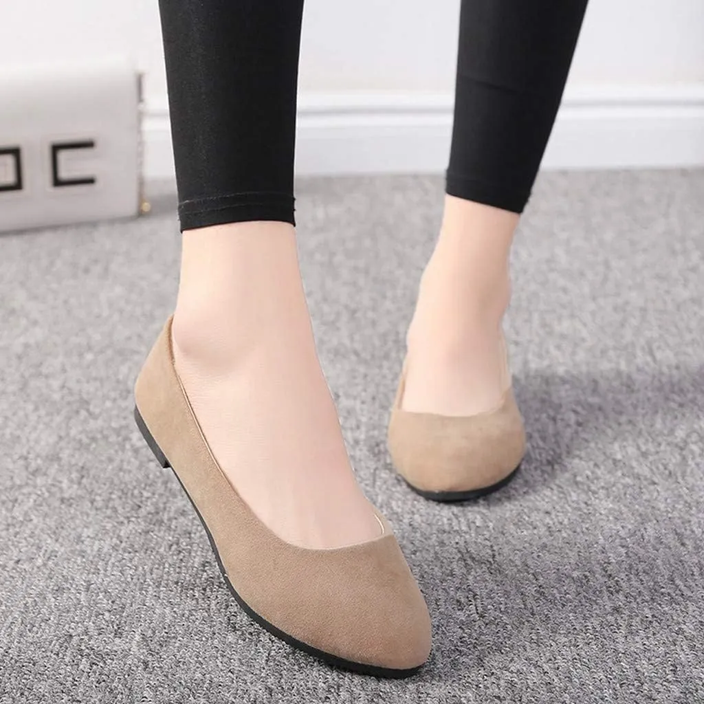 Women's Casual Slip-On Flat Lightweight & Flexible All Season Shoes Sneakers Classic Casual Walking Shoes