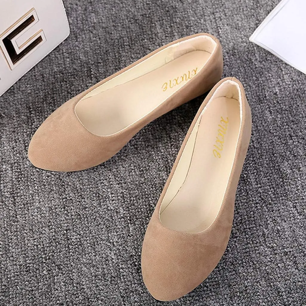 Women's Casual Slip-On Flat Lightweight & Flexible All Season Shoes Sneakers Classic Casual Walking Shoes