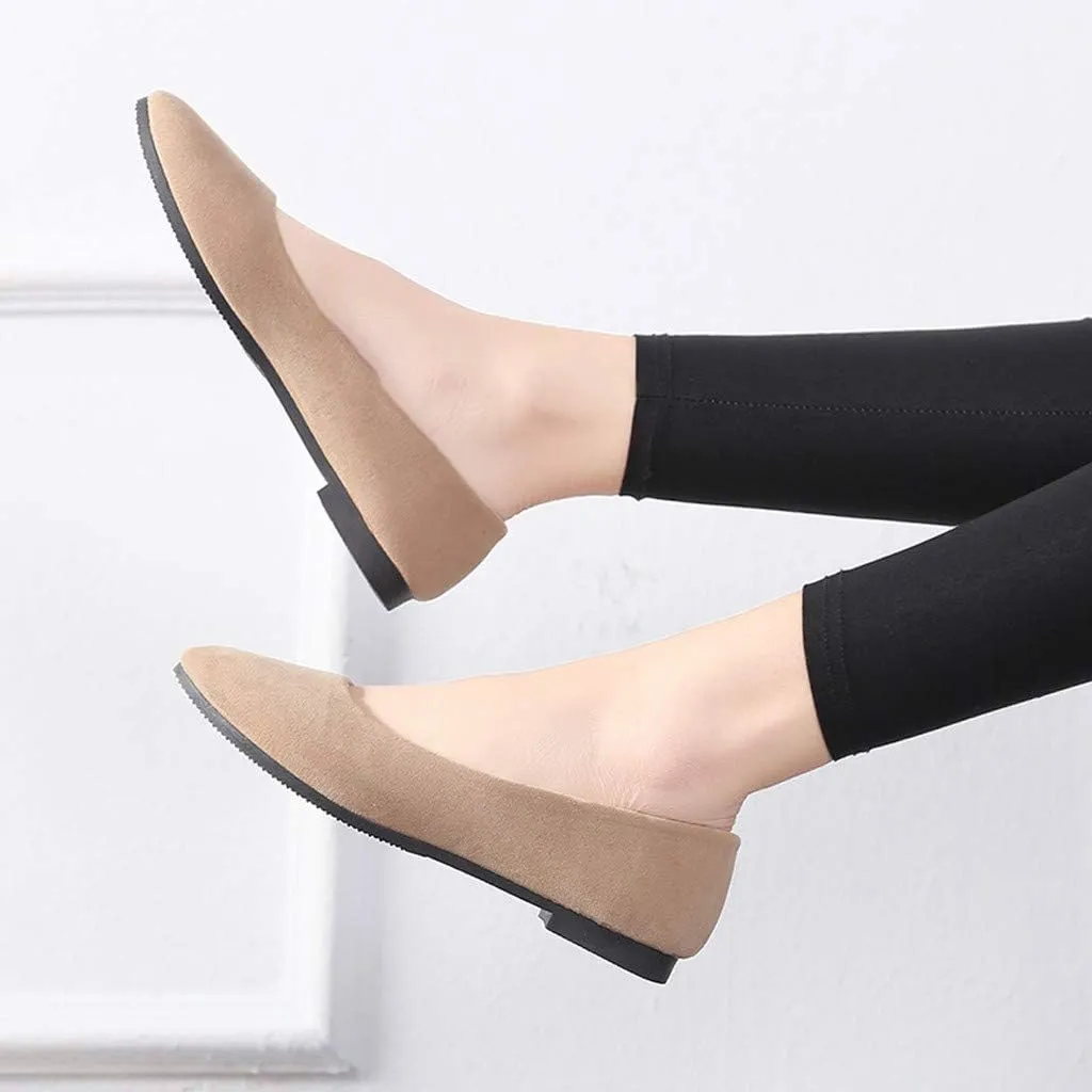 Women's Casual Slip-On Flat Lightweight & Flexible All Season Shoes Sneakers Classic Casual Walking Shoes
