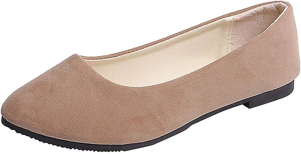 Women's Casual Slip-On Flat Lightweight & Flexible All Season Shoes Sneakers Classic Casual Walking Shoes