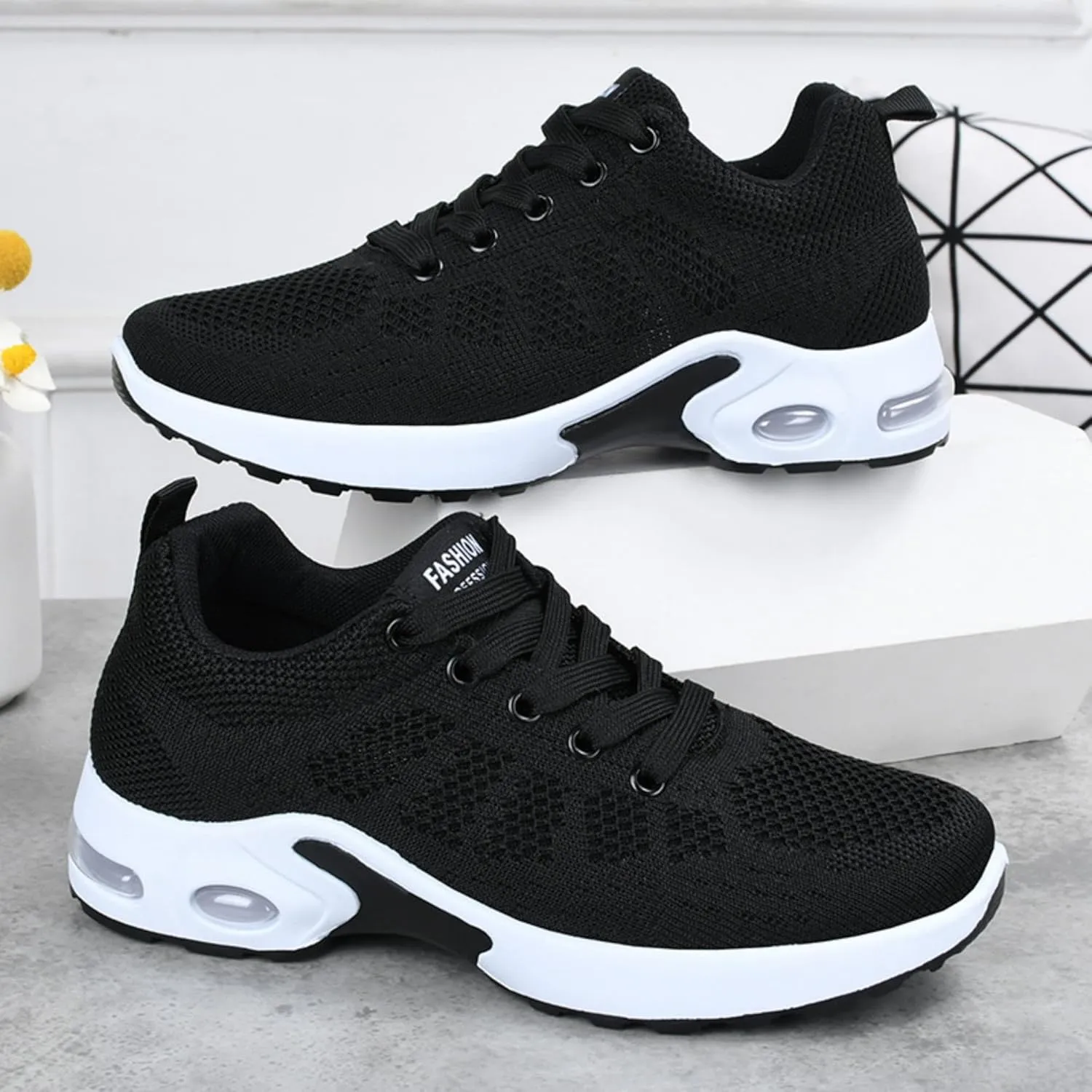 Women's Casual Sneakers – Lightweight, Breathable Non-Slip Walking Shoes for Work, Nursing, Running, and Everyday Use
