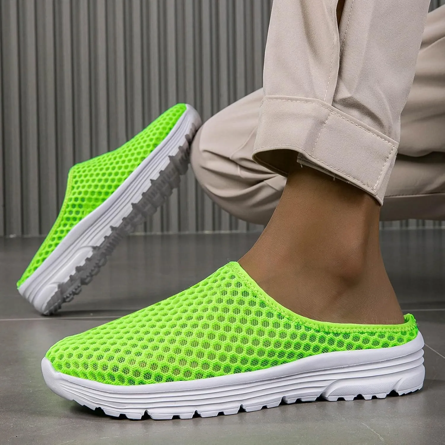 Women's Comfortable Casual Sneakers – Lightweight & Breathable Mesh Slip-On Walking Shoes, Easy to Wear, Soft Sole, Perfect for Work, Travel & Everyday Use ﻿