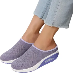 Women's Comfortable Casual Sneakers – Lightweight & Breathable Mesh Slip-On Walking Shoes, Easy to Wear, Soft Sole, Perfect for Work, Travel & Everyday Use