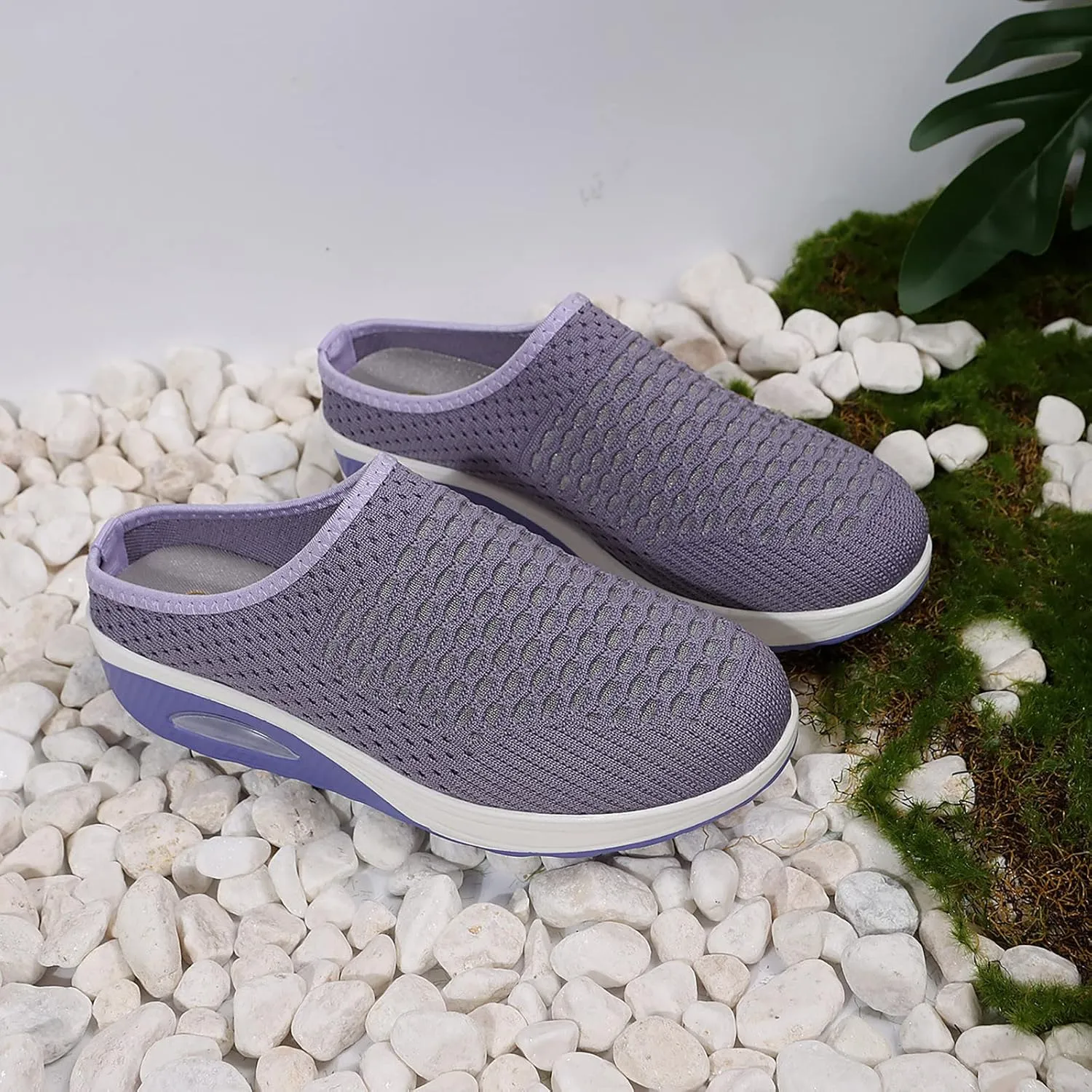 Women's Comfortable Casual Sneakers – Lightweight & Breathable Mesh Slip-On Walking Shoes, Easy to Wear, Soft Sole, Perfect for Work, Travel & Everyday Use
