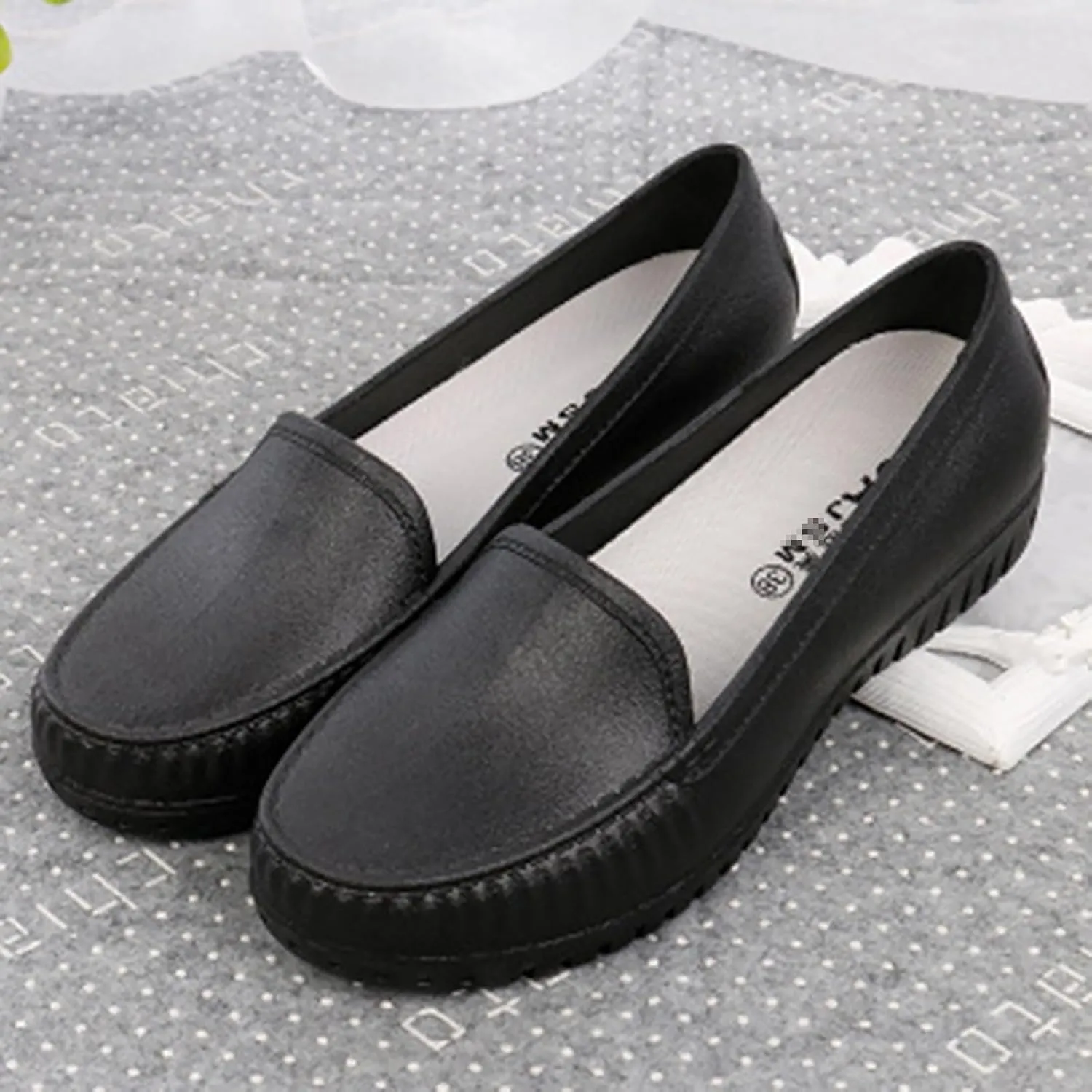 Women's Comfortable Leather Orthopedic Slip-On Loafers, Soft Walking & Driving Shoes, Business & Work Shoes for Women, White, One Size